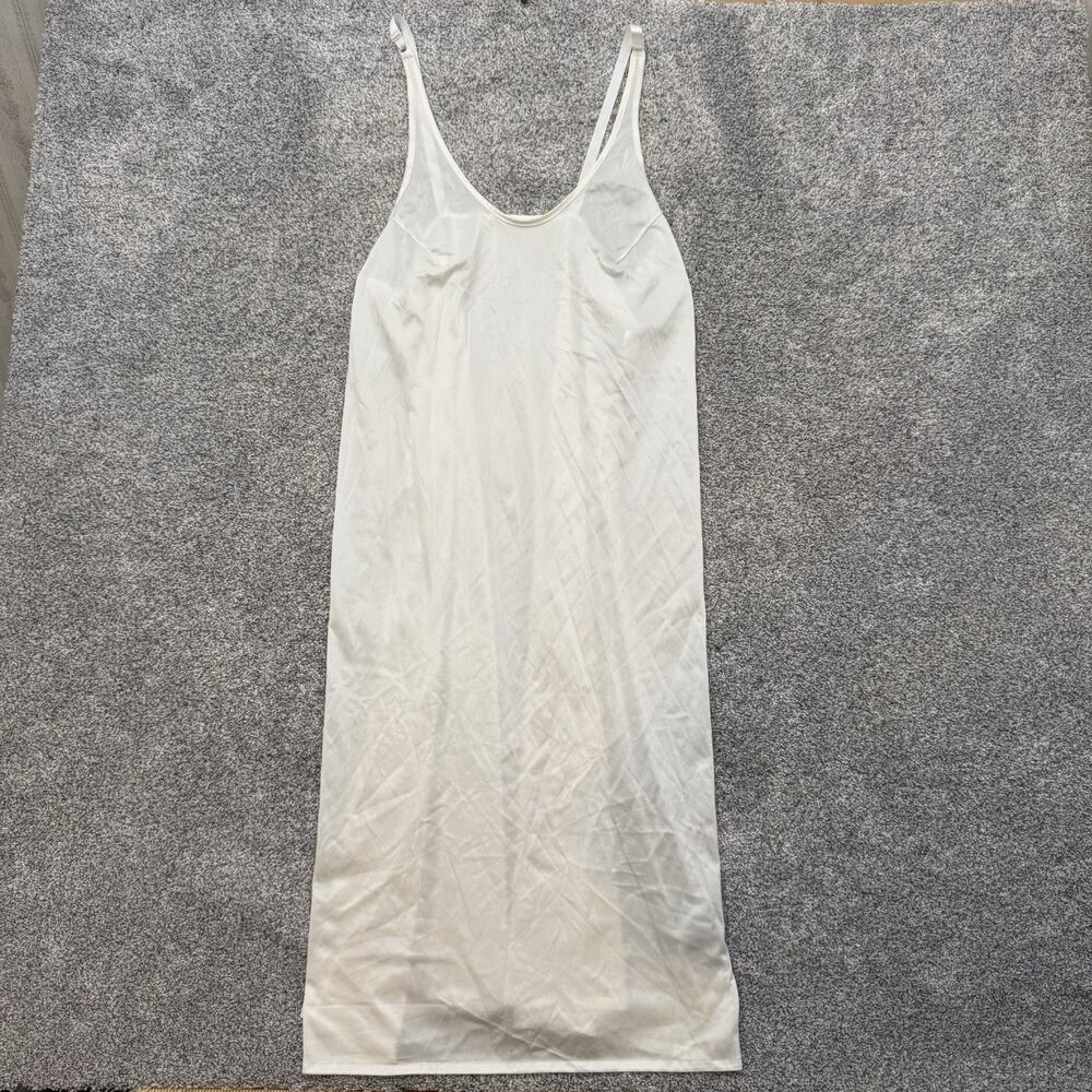 Vintage Velrose Slip Dress L Coquette Boudoir Soft Girl Old Money Satin 80s 90s